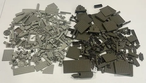 LEGO 2+ LB Lot Classic Space Castle Train Old Light Gray & Old Dark Gray Parts