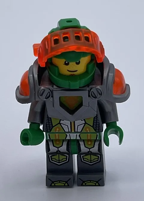 Lego Nexo Knights Aaron Minifigure From Set 70317 Minifig w/ Orange Visor NWOT