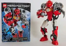 Lego #6293 Hero Factory Furno, 100% Complete W Instruction Manual & Zamor Sphere