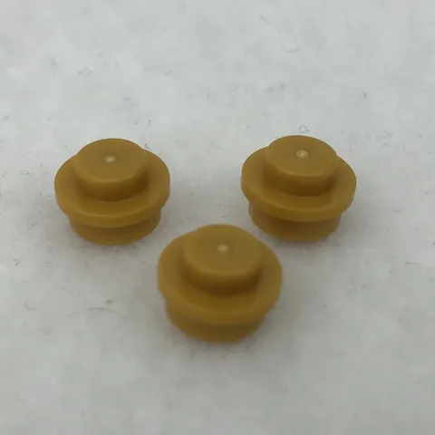 LEGO 4073 Pearl Gold Plate, Round 1 x 1 (x3)