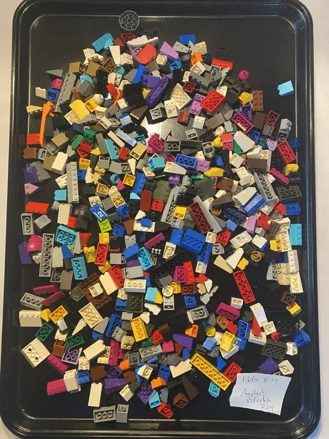 Lego 2 X Angled Blocks (Lot 2.04) – Random Selection of Sizes and Colors