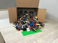 LEGO Bulk Lot 10 Lbs Assorted Mixed Bricks Pieces Parts Green Baseplate Wheels