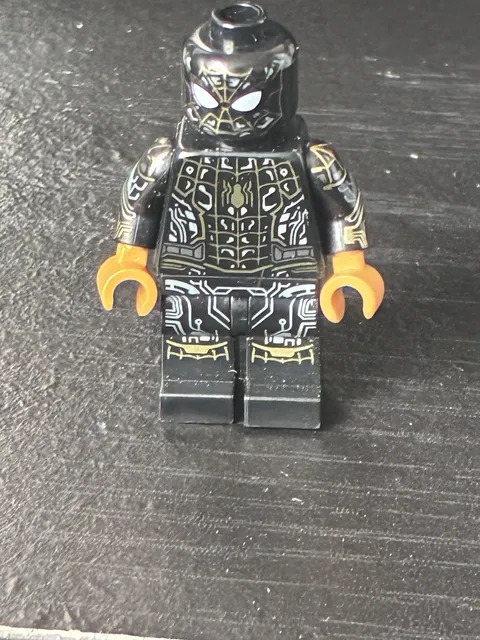 Exclusive LEGO NO WAY HOME Spider-Man Black & Gold Suit Minifig from Set 76195