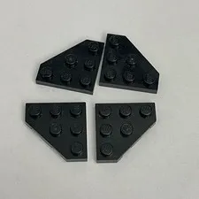 Lego 2450 Black Replacement Parts Pieces Lot of 4