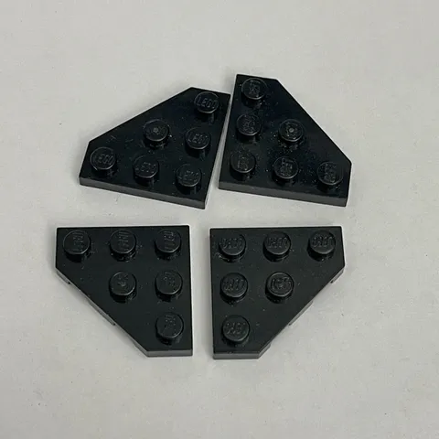 Lego 2450 Black Replacement Parts Pieces Lot of 4