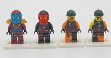 Lego Ninjago Nya, Kai, Bucko, Sqiffy Minifigures