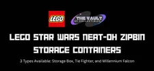 NIB Lego Star Wars Neat-Oh! ZipBin Storage Containers