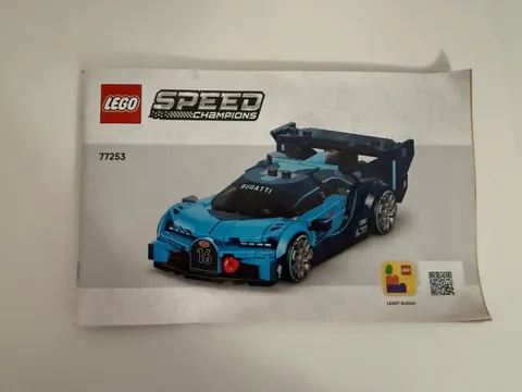 LEGO Speed Champions 77253 Bugatti Vision GT Hypercar Instructions Manual
