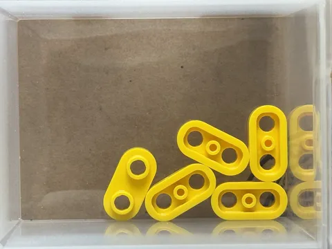 LEGO Parts - Yellow Plate, Round 1 x 2 with Open Studs - No 35480 - QTY 5