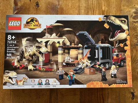 LEGO Jurassic World: T. rex & Atrociraptor Dinosaur Breakout (76948) NEW SEALED
