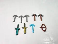LEGO Assorted Weapons Minecraft Bows Swords Pickaxes Bow Lot