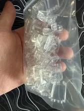 LOT 50 BRAND NEW LEGO 1x1x2 1x2 CLEAR TRANS TRANSPARENT WINDOW WALL 87552