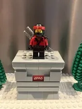 LEGO Minifigure Ninjago Movie Kai NJO0316 w/ Katana Holder & Weapons - Nice!