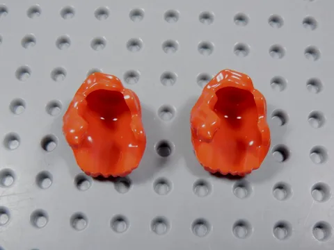 LEGO Lot of 2 Red Female Girl Hair Minifig Wavy Over the Shoulder BQ