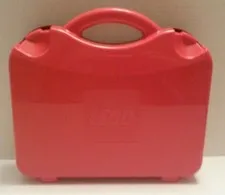 Red Lego Plastic storage carrying case Travel Container 
