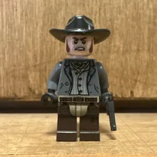 LEGO Lone Ranger Barret Minifigure w/ Black Wide-Brim Hat & Pistol