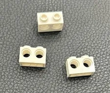 LEGO Parts White Lot 3 Technic Brick Holes 1x2 #32000