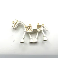 LEGO Skeleton Horse Minifigure White 9462 Glow In Dark Fantasy Castle CMF