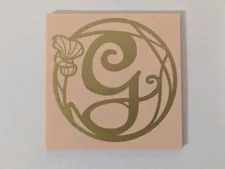 Lego 75683 Wicked Gold Script Capital Letter G  Printed Tile And Flower Pattern