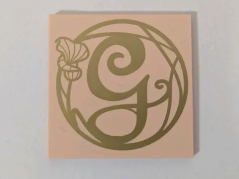 Lego 75683 Wicked Gold Script Capital Letter G  Printed Tile And Flower Pattern