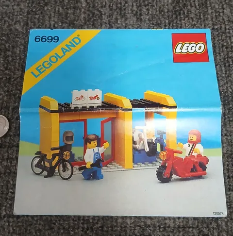 Lego 6699 Manual Only Town Cycle Fix-It Shop Instruction Booklet Only