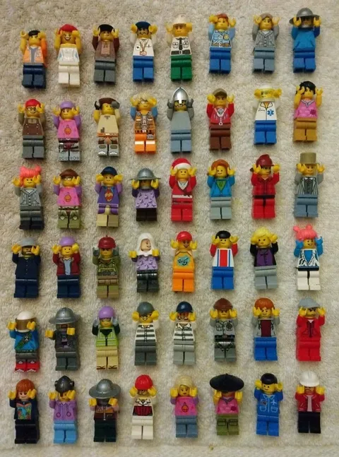 Lego Lot Of 48 Complete Figs 100% Lego No Split Torsos Or Cracked Arms Lot #5