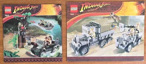 NO BRICKS- LEGO 7625 & 7622 Indiana Jones Raiders Lost Ark Manuals Only