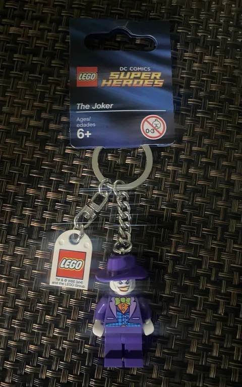 LEGO The Joker Minifigure Keychain DC Comics Super Heroes 851003