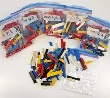 LEGO Bulk Lot, 1/2 lb bag of "Long" pieces. 3 (+) dimples long, Clean/ Sanitized