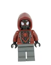 LEGO® Spider-Man MILES MORALES Minifigure™ Dark Red Hood sh0943