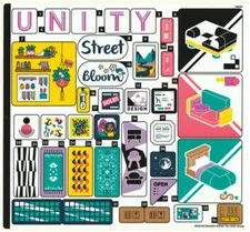 LEGO STICKER SHEET ONLY 41732 DOWNTOWN FLOWER & DESIGN STORES from set New