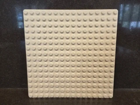 Lego White 16x16 5"x 5" Building Plate Baseplate Base Plate Thin Vintage Style