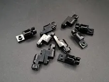 LEGO - 10x - Blaster - Projectile Launcher - 1x2 - Black - Black - 15403