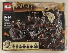 Lego The Hobbit 79010 The Goblin King Battle - USED Near Complete