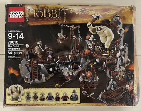 Lego The Hobbit 79010 The Goblin King Battle - USED Near Complete