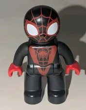Lego Duplo Marvel Spidey Amazing Friend Miles Morales black suit figure Minifig