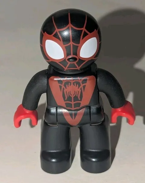 Lego Duplo Marvel Spidey Amazing Friend Miles Morales black suit figure Minifig