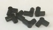 LEGO  7 Black Technic, Axle and Pin Connector Angled #6 - 90 degrees