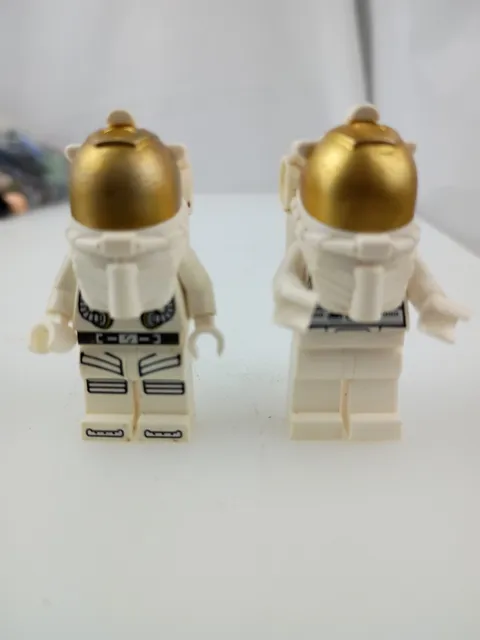 LEGO Space Astronaut gold visor Exploration minifigure Lot 2