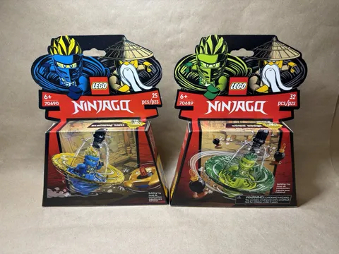 Lego Ninjago 70689 (LLOYD) + 70690 (JAY) LOT Spinjitzu Ninja Training BRAND NEW