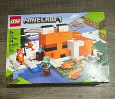 LEGO Minecraft The Fox Lodge 21178 193pc Complete Set w/ Box, Fox Zombie 8+