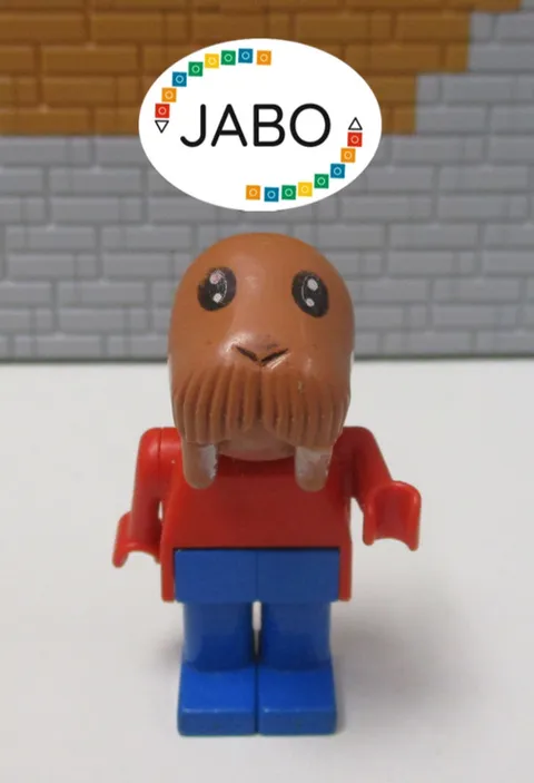 (E5/21) Lego Fabuland Figure fab12f Walter Walrus / William Walrus 3791
