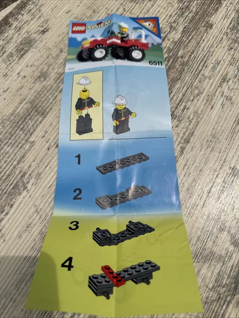 LEGO 6511 - Rescue Runabout - Town - Instructions ONLY - 1992