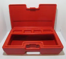 Vintage LEGO Interlego Systems Red Hard Plastic Carry Storage Case 17x10x5 - USA