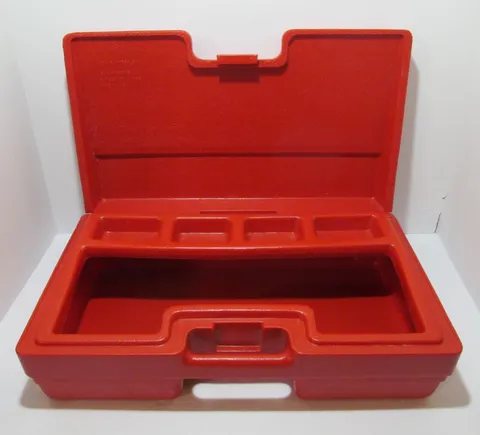 Vintage LEGO Interlego Systems Red Hard Plastic Carry Storage Case 17x10x5 - USA