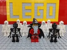 LEGO Castle Minifigure 10-Piece Skeleton Skeleton Warrior Wizard Set