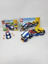 Lego Creator 3 In 1 31023 Vehicle Transporter And 31027 Blue Racer Car