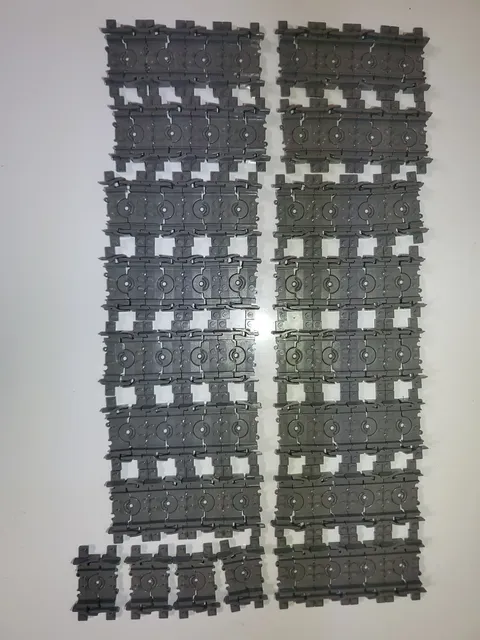 Lego Flexible Train Track x 128 Dark Bluish Gray 88492c00