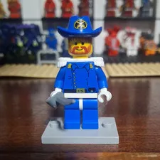 LEGO Minifigures Blue Uniform Minifigure with Cowboy Hat Figure