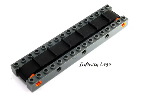 LEGO Dark Grey With Rubber Belt, Conveyer Belt 4 x 16 Constructions 97212 97213